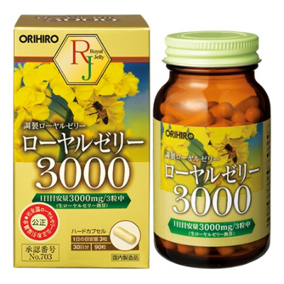 Viên uống sữa ong chúa Royal Jelly 3000mg Orihiro 90 viên