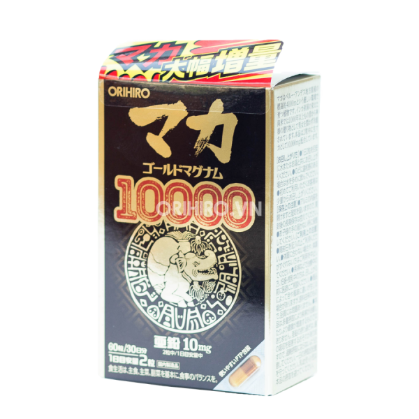 Viên uống hỗ trợ tăng cường sinh lý nam nữ Maca Gold Magnum 10000 Orihiro