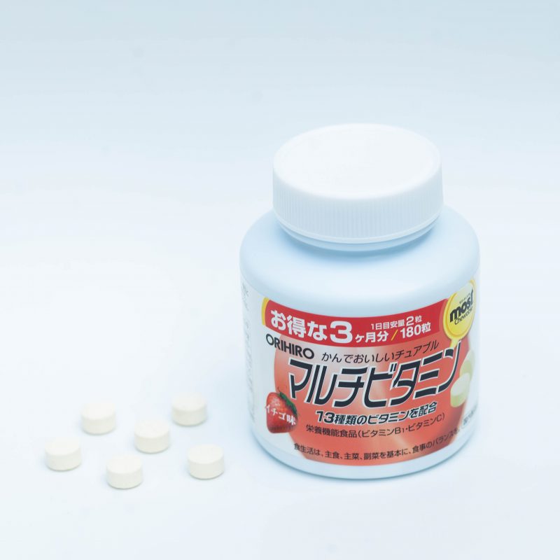 Viên nhai vitamin tổng hợp vị dâu Orihiro 