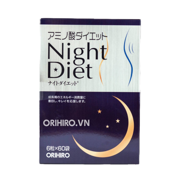 Viên uống giảm cân Night Diet Orihiro 60 gói hạn chế tích mỡ thừa