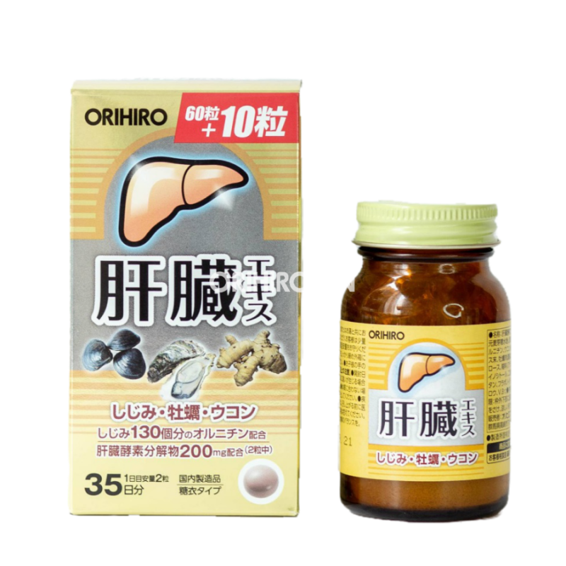 Viên uống bổ gan Orihiro hỗ trợ cải thiện chức năng và bảo vệ gan
