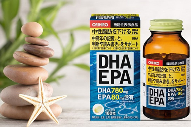 Trong mỗi viên uống bổ não DHA EPA Orihiro có hàm lượng chứa tới 780mg DHA và 80mg EPA cần thiết cho sự phát triển của mắt, não bộ