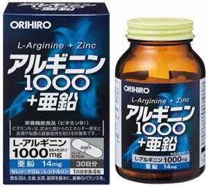 Viên uống tăng cường sinh lý nam L-Arginine 1000 và Zinc Orihiro