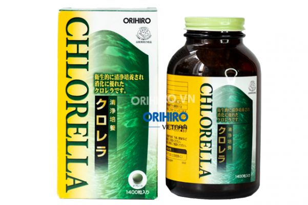 Tảo Lục Clean Chlorella hỗ trợ bảo vệ tim mạch Orihiro 1400 viên giúp bổ sung hàm lượng vitamin, khoáng chất cho cơ thể, hỗ trợ điều trị huyết áp và tim mạch, hỗ trợ giảm mỡ trong máu và giảm cholesterol