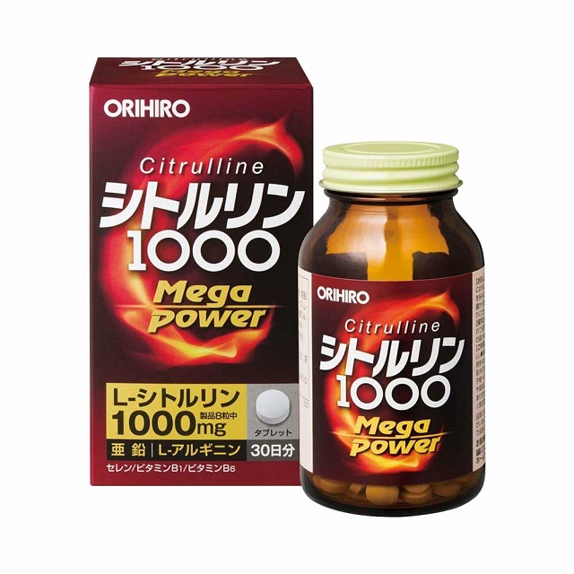 Hình ảnh minh họa Viên uống bổ sung năng lượng Citrulline 1000mg Orihiro. Nguồn: Internet