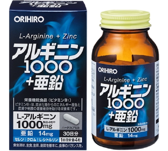 Tăng cường sức khỏe sinh lý bằng viên uống L-Arginine 1000mg và Zinc Orihiro Tăng cường sức khỏe sinh lý bằng viên uống L-Arginine 1000mg và Zinc Orihiro