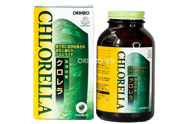 Tảo Lục Clean Chlorella hỗ trợ bảo vệ tim mạch Orihiro 1400 viên giúp bổ sung hàm lượng vitamin, khoáng chất cho cơ thể, hỗ trợ điều trị huyết áp và tim mạch, hỗ trợ giảm mỡ trong máu và giảm cholesterol