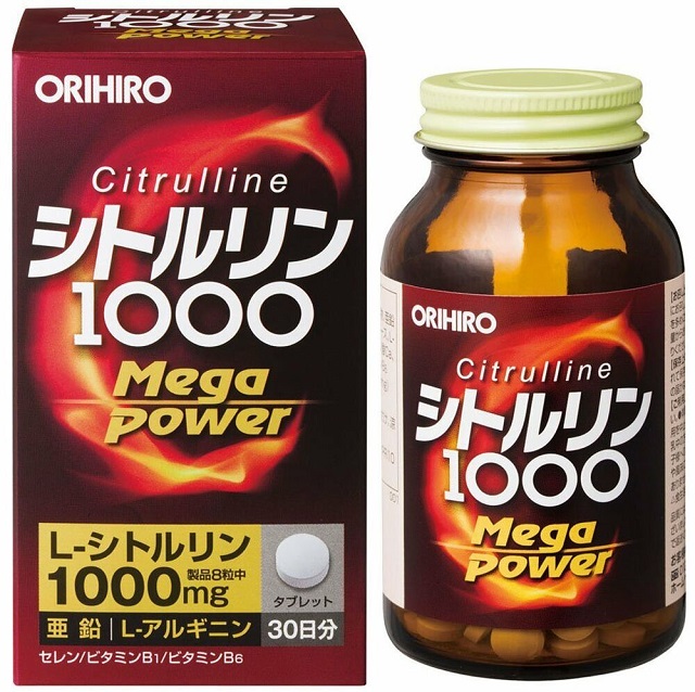 Viên uống bổ sung năng lượng Citrulline 1000mg Orihiro. Nguồn: Internet Viên uống bổ sung năng lượng Citrulline 1000mg Orihiro. Nguồn: Internet