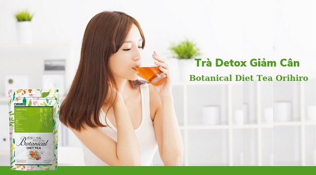 Dùng trà detox giảm cân kết hợp chế độ dinh dưỡng khoa học
