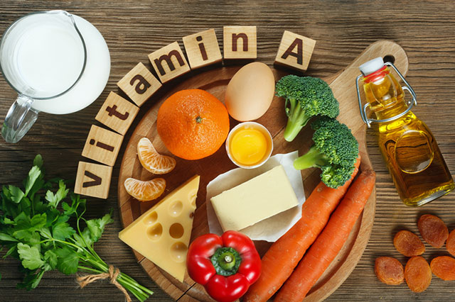 Vitamin A có nhiều trong các loại thực phẩm chúng ta sử dụng hàng ngày