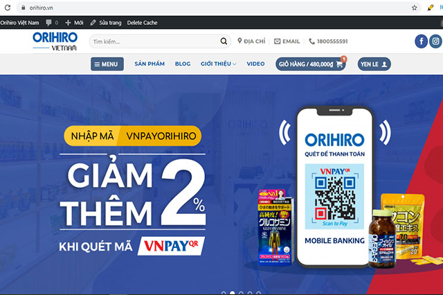 Website của Orihiro Việt nam – Đại diện phân phối Orihiro Nhật Bản tại Việt Nam