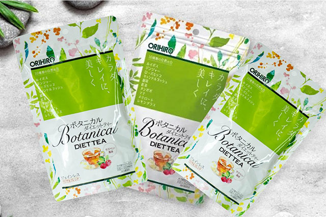 Trà detox giảm cân Botanical Diet Tea nổi tiếng của thương hiệu Orihiro Nhật Bản