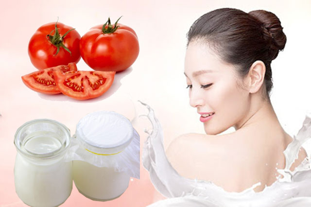 Cà chua kết hợp với sữa chua – Bí quyết dưỡng trắng da toàn thân hoàn hảo