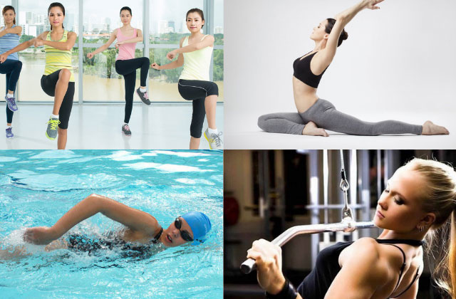 Một số môn thể thao tập luyện kết hợp với chế độ ăn tăng cơ giảm mỡ