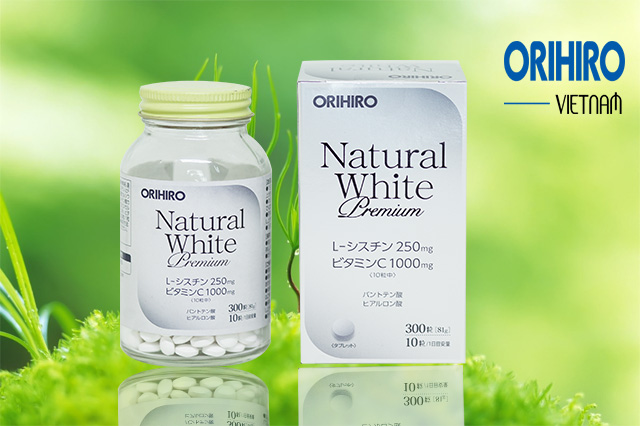 Viên uống trắng da Natural White Premium Orihiro 300 viên