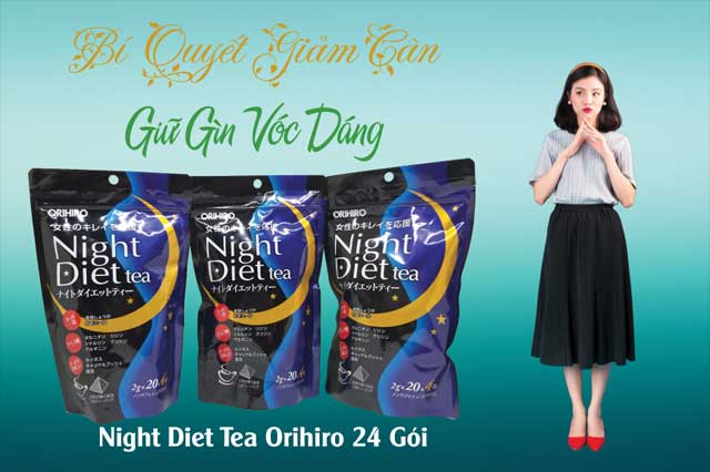 Trà giảm cân Night Diet Tea Orihiro 24 gói