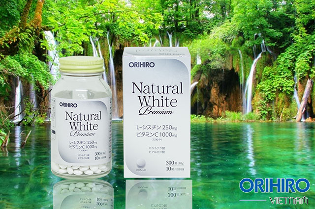 Viên uống trắng da Natural White Premium Orihiro 300 viên