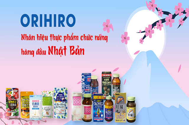 Orihiro chuyên về các sản phẩm chăm sóc sức khỏe và làm đẹp