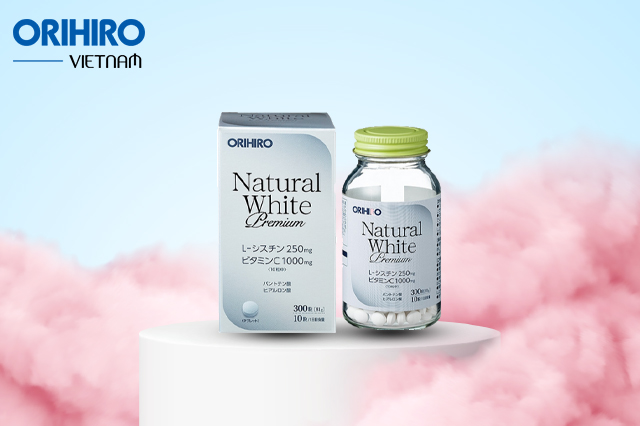 Viên uống trắng da Natural White Premium Orihiro 300 viên