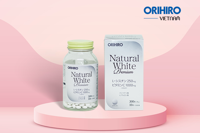 Viên uống trắng da Natural White Premium Orihiro 300 viên