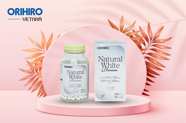 Viên uống trắng da Natural White Premium Orihiro 300 viên