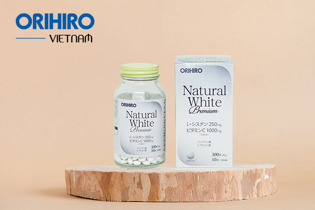 Viên uống trắng da Natural White Premium Orihiro 300 viên