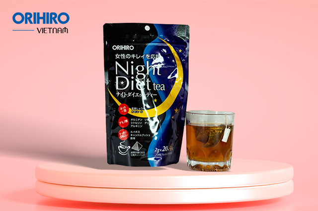 Trà giảm cân Night Diet Tea của Orihiro – 24 gói