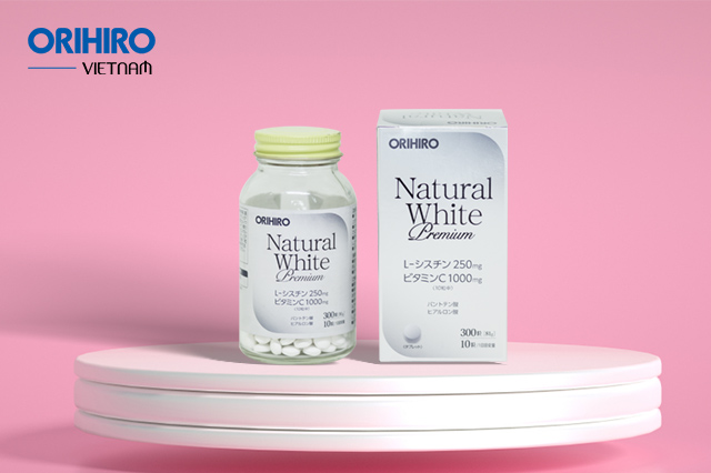 Viên uống trắng da Natural White Premium Orihiro 300 viên