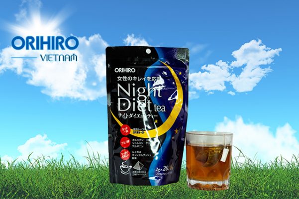 Sản phẩm hỗ trợ giảm cân: Trà giảm cân Night Diet Tea Orihiro – 24 gói