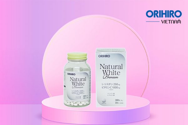 Viên uống trắng da Nhật Bản tốt nhất Natural White Premium Orihiro 300 viên