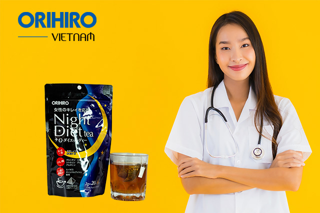 Trà giảm cân được bộ y tế cấp phép - Trà giảm cân Night Diet Tea Orihiro