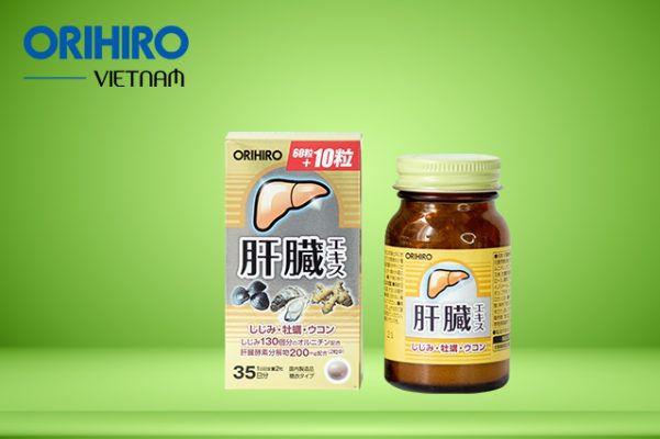 Viên uống thải độc cơ thể đẹp da: Viên uống bổ gan Shijimi Orihiro 70 viên