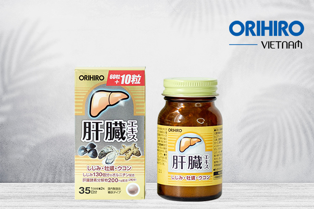 Cách phòng ngừa gan nóng, thận yếu hiệu quả: Viên uống bổ gan Shijimi Orihiro 70 viên