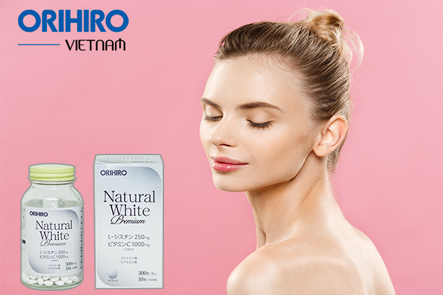 Viên uống trắng da chính hãng của Nhật - Natural White Premium Orihiro 300 viên