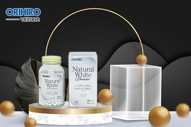 Viên uống trắng da Natural White Premium Orihiro 300 viên