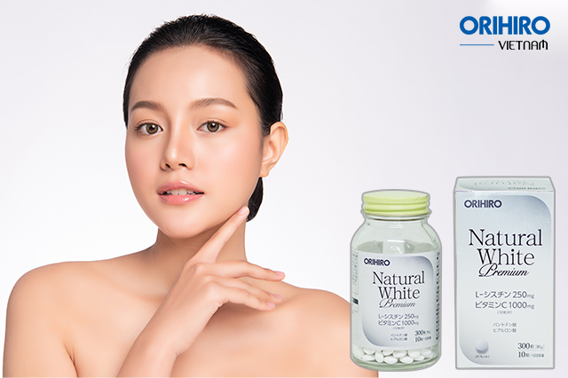 Viên uống trắng da Natural White Premium Orihiro 300 viên