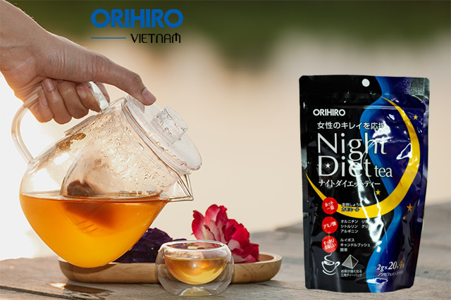 Trà giảm cân tốt cho sức khỏe từ Nhật Bản – Night Diet Tea Orihiro