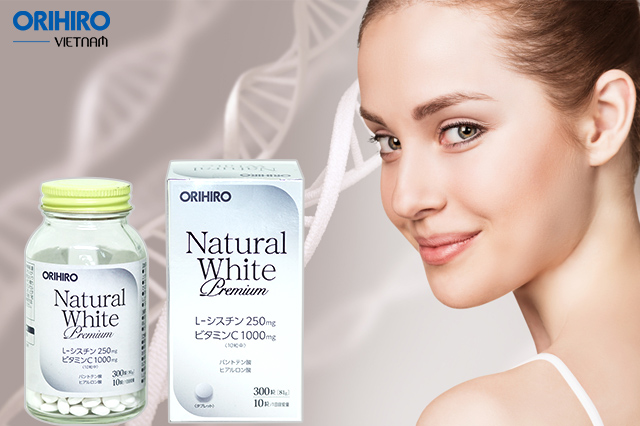 Viên uống trắng da Natural White Premium Orihiro 300 viên