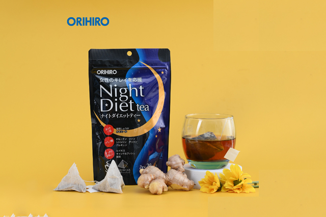 Trà Night Diet Tea Orihiro - Hỗ trợ giảm mỡ toàn thân nhanh chóng