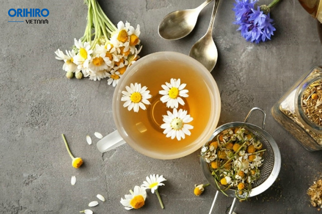 Trà hoa cúc là một trong các loại trà không chứa Caffein rất tốt cho sức khỏe