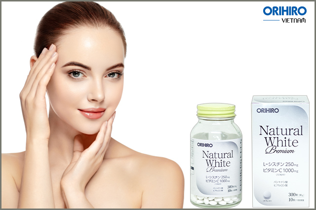 Viên uống trắng da Natural White Premium Orihiro 300 viên