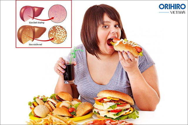 Chế độ ăn uống không lành mạnh tác động rất nhiều đến gan