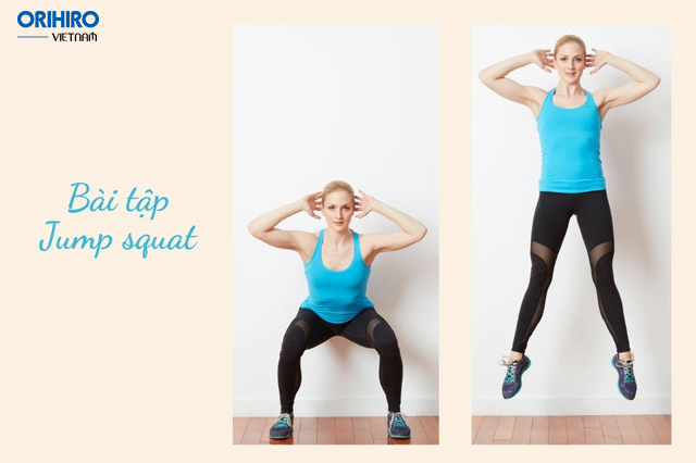 Bài tập Squat bật nhảy Jump Squat