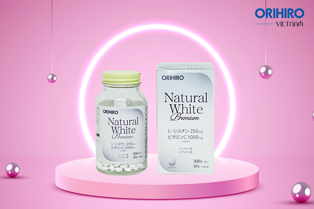 Viên uống đẹp da Natural White Premium Orihiro khắc phục sẹo mụn thâm hiệu quả