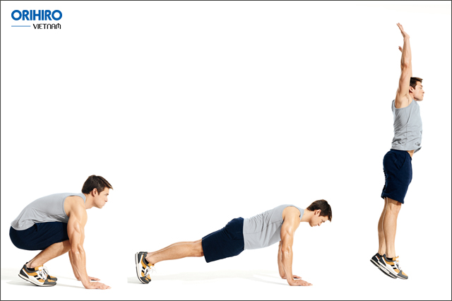 Bài HIIT Burpees – Một bài tập giảm mỡ bụng cho nam