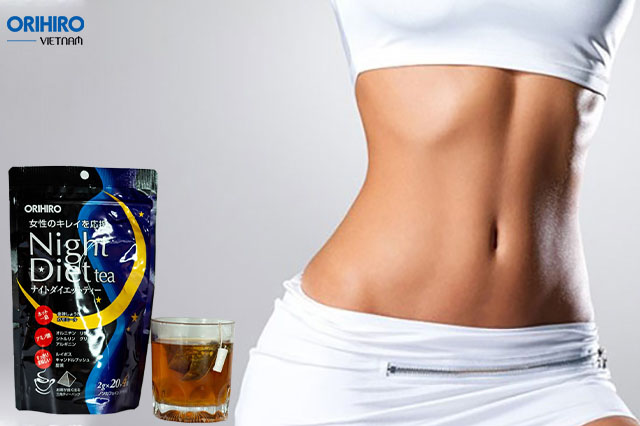 Trà giảm cân Night Diet Tea Orihiro – Hỗ trợ giảm mỡ toàn thân nhanh chóng