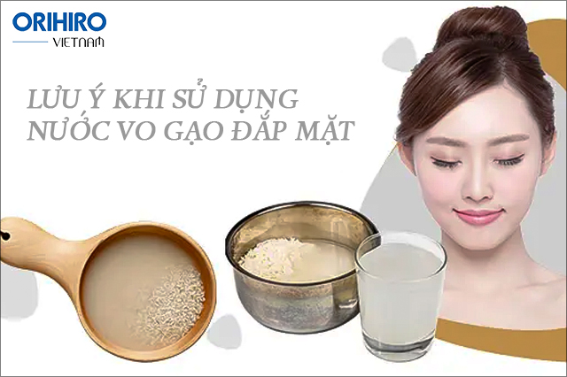 Cần lưu ý trong quá trình sử dụng nước vo gạo để tránh làm tổn thương da