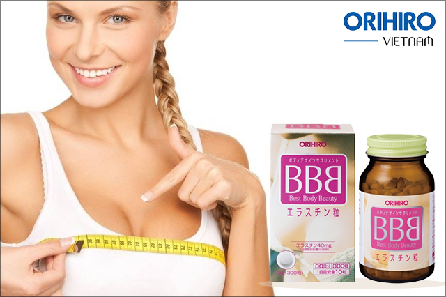 Ngoài bột ngũ cốc, có thể sử dụng thêm Viên uống nở ngực BBB Orihiro