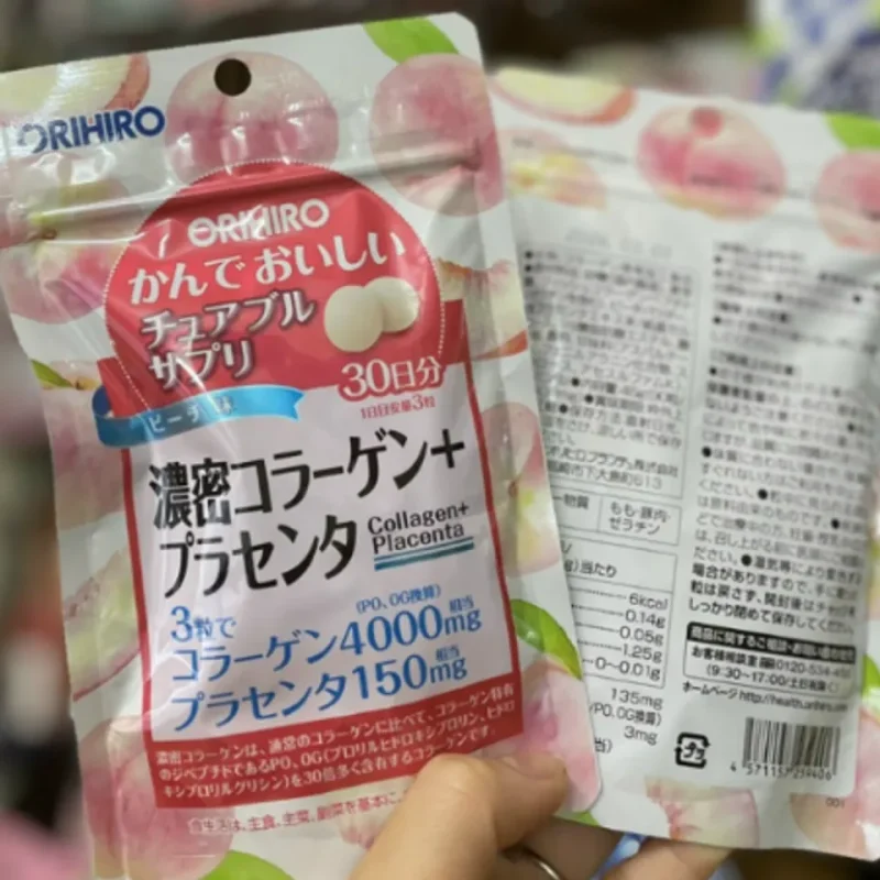 Viên nhai Collagen + Nhau thai Placenta Orihiro
