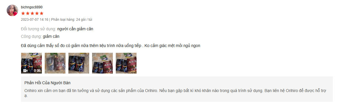 Review Trà Orihiro Nhật Bản